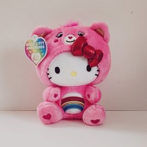 Hello Kitty x Care Bears Dressed as Cheer Bear